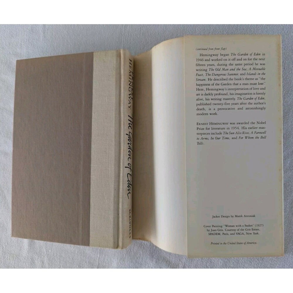 The Garden of Eden by ERNEST HEMINGWAY, 1st Edition First Printing HCDJ - Picture 8 of 13
